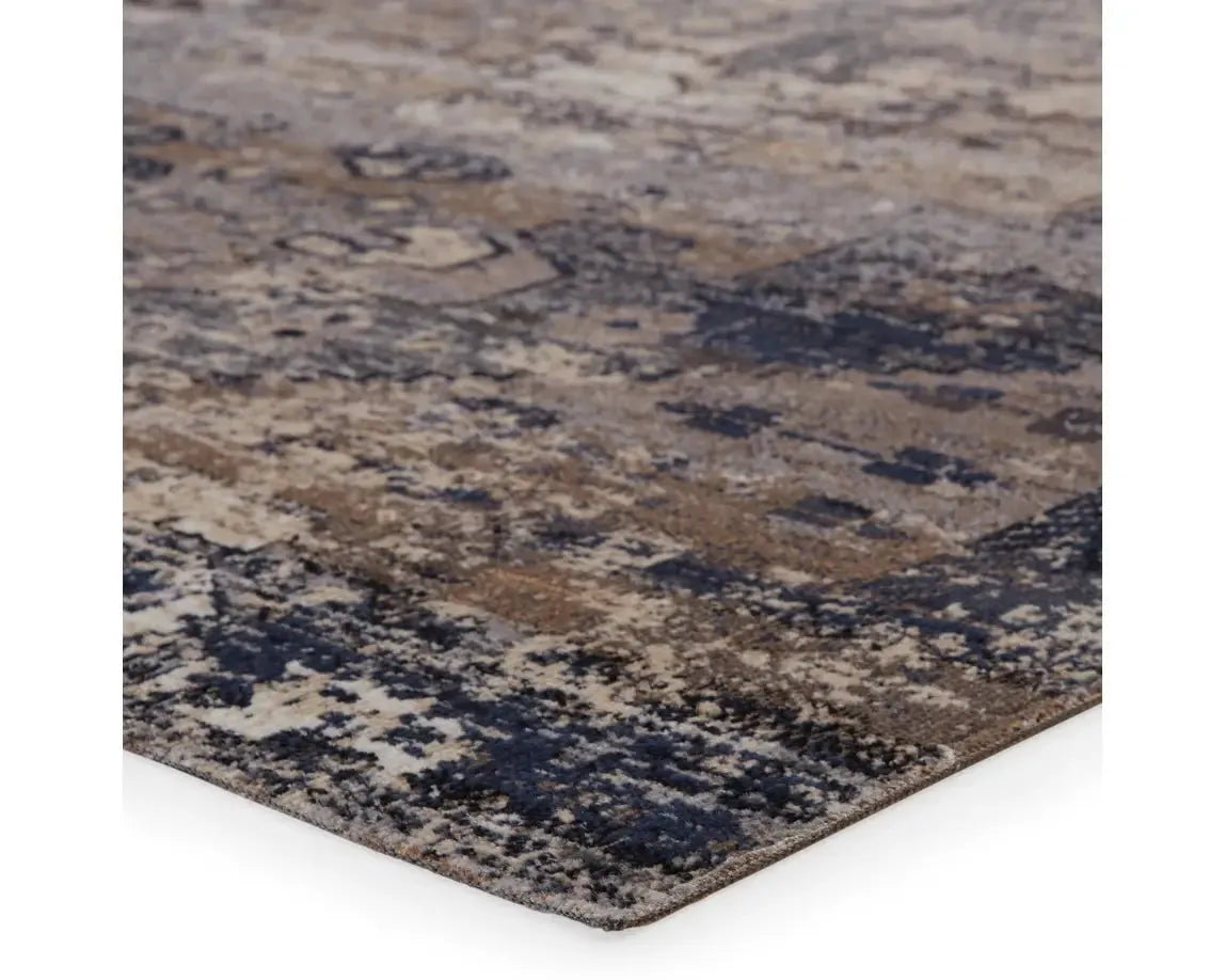 Polaris POL25 Grey/Warm Taupe Rug - Baconco