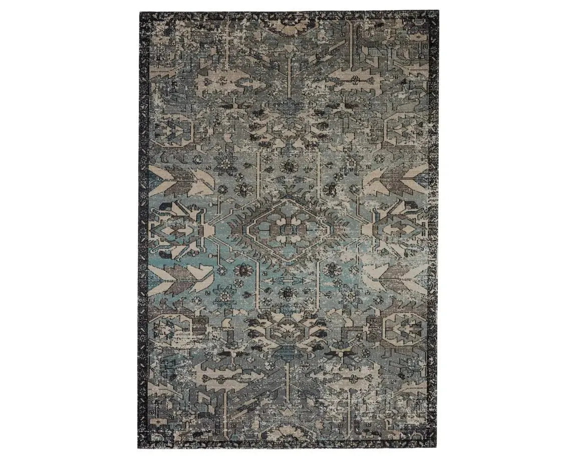 Polaris POL26 Light Blue/Grey Rug - Baconco