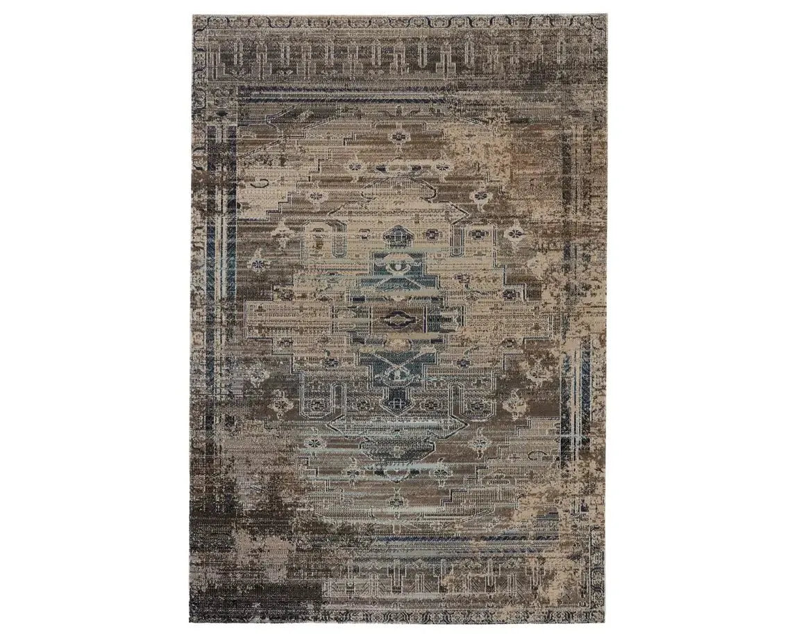 Polaris POL41 Grey/Taupe Rug - Baconco