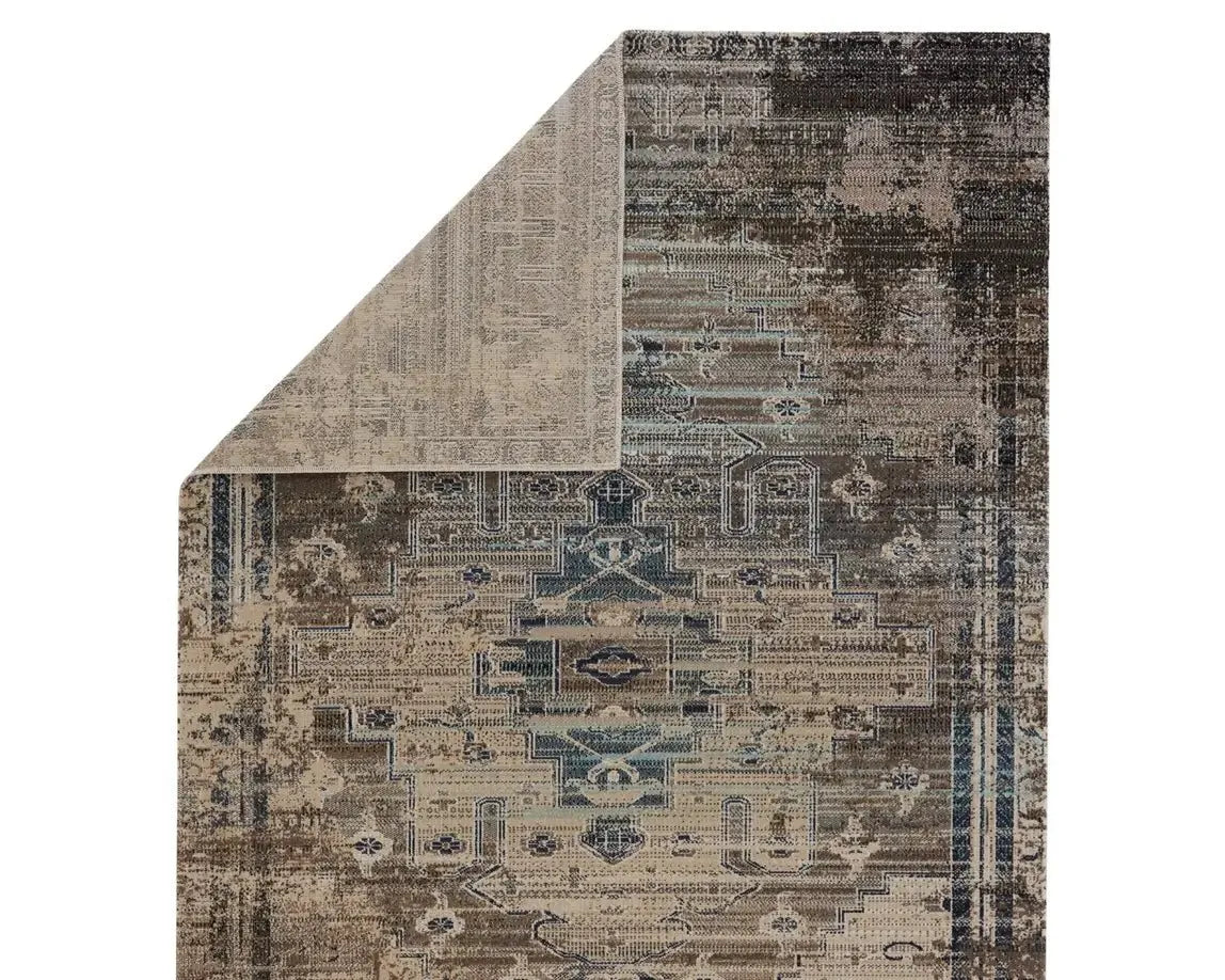 Polaris POL41 Grey/Taupe Rug - Baconco