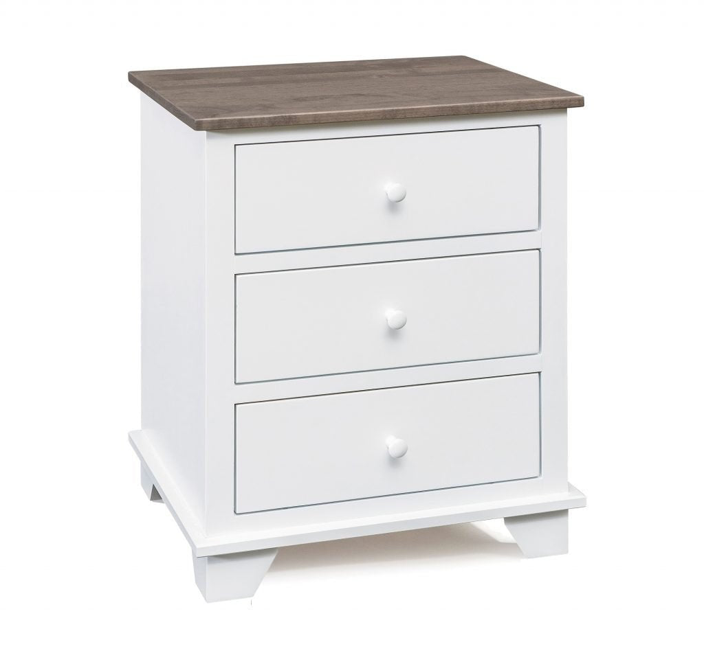 Portland 3 Drawer Nightstand - Baconco