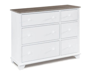 Portland 6 Drawer Combo Dresser - Baconco