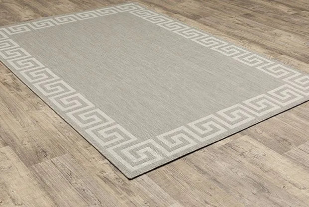 Portofino 6560D Grey/Ivory Rug - Baconco