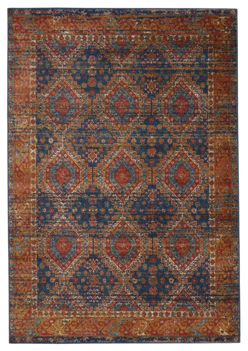 Prisma PSA03 Red/Blue Rug - Baconco