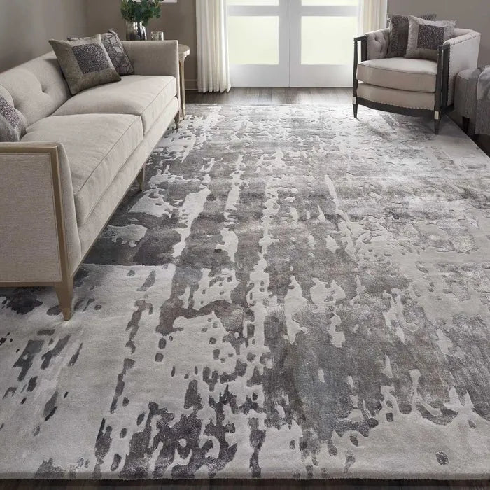 Prismatic PRS12 Silver Grey Rug - Baconco