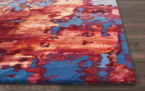 Prismatic PRS13 Blue Flame Rug - Baconco