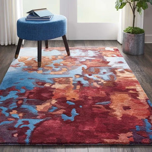 Prismatic PRS13 Blue Flame Rug - Baconco