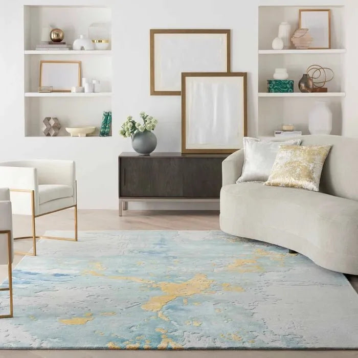 Prismatic PRS26 Seafoam Gold Rug - Baconco