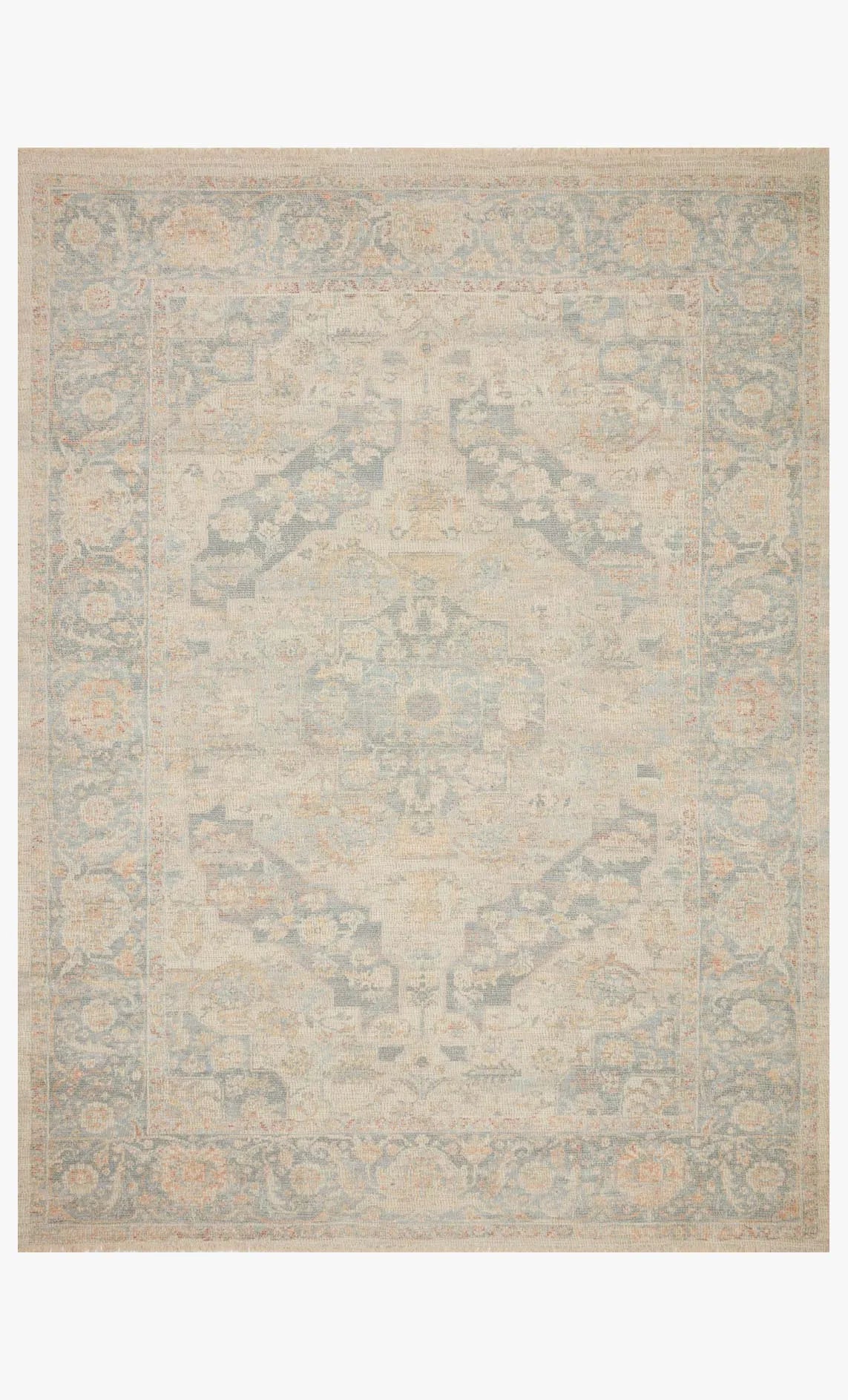 Priya Pry-08 Bone/Bluestone Rug - Baconco