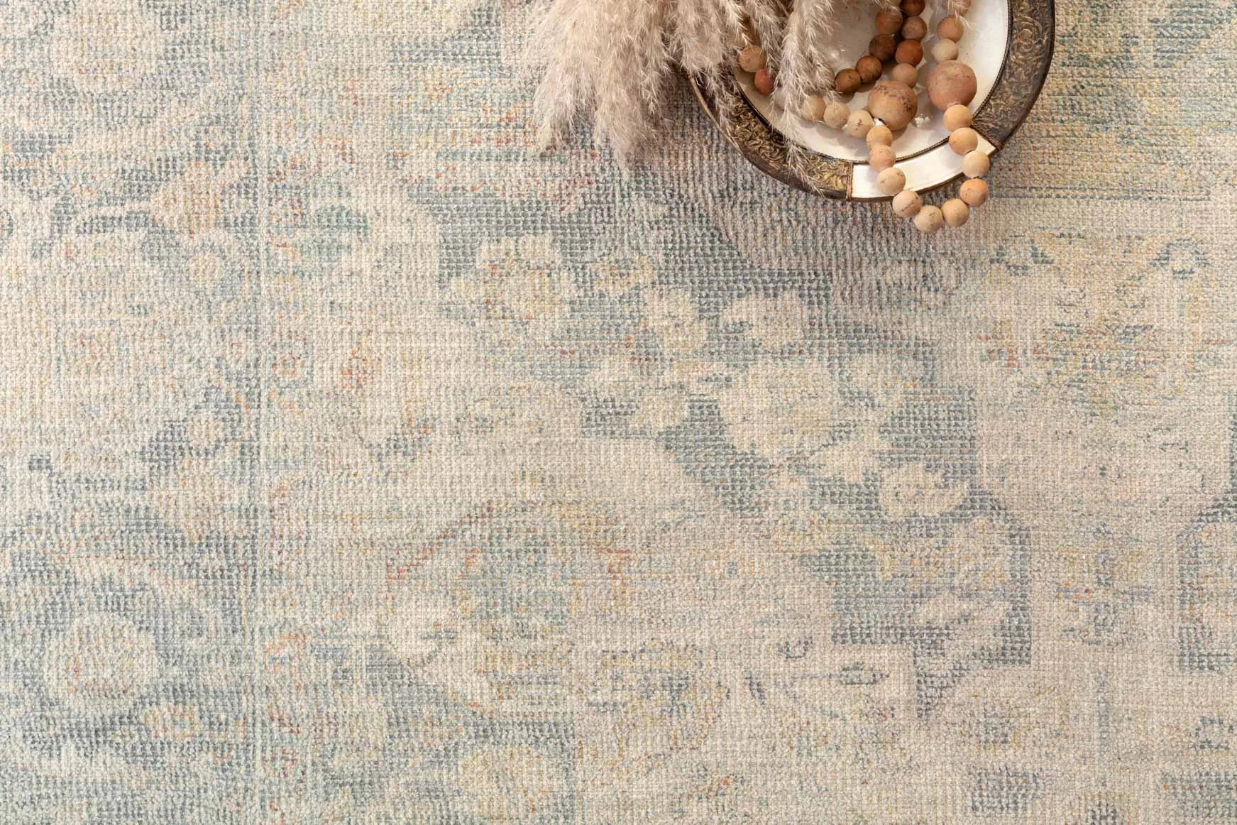 Priya Pry-08 Bone/Bluestone Rug - Baconco