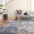 Project Error By Kavi PRE05 Blue/Grey Rug