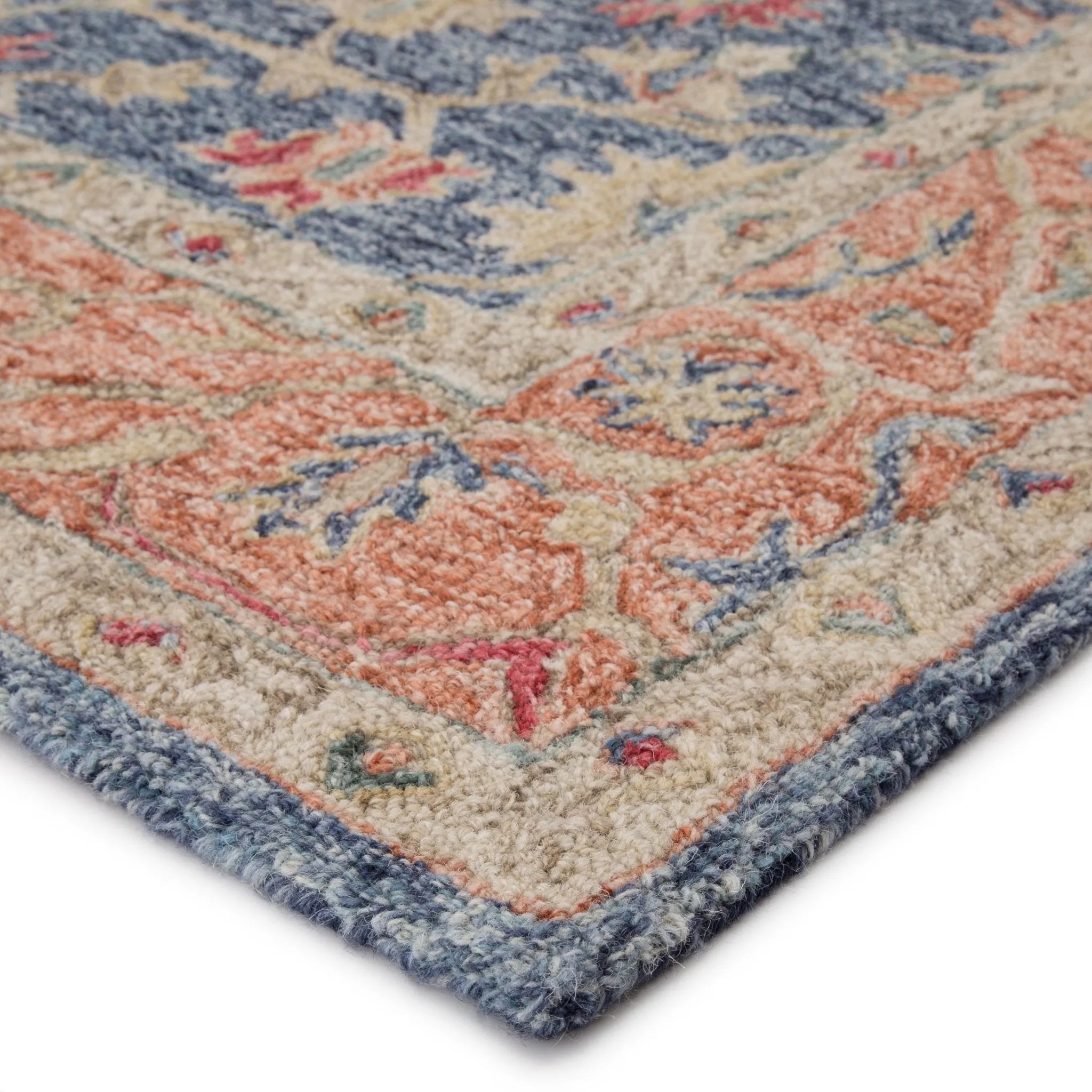 Province Pro03 Presley Blue/Red Rug - Baconco