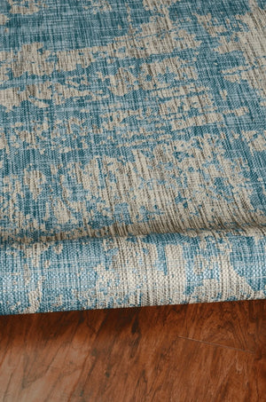 Provo 5759 Strokes Teal Rug - Baconco