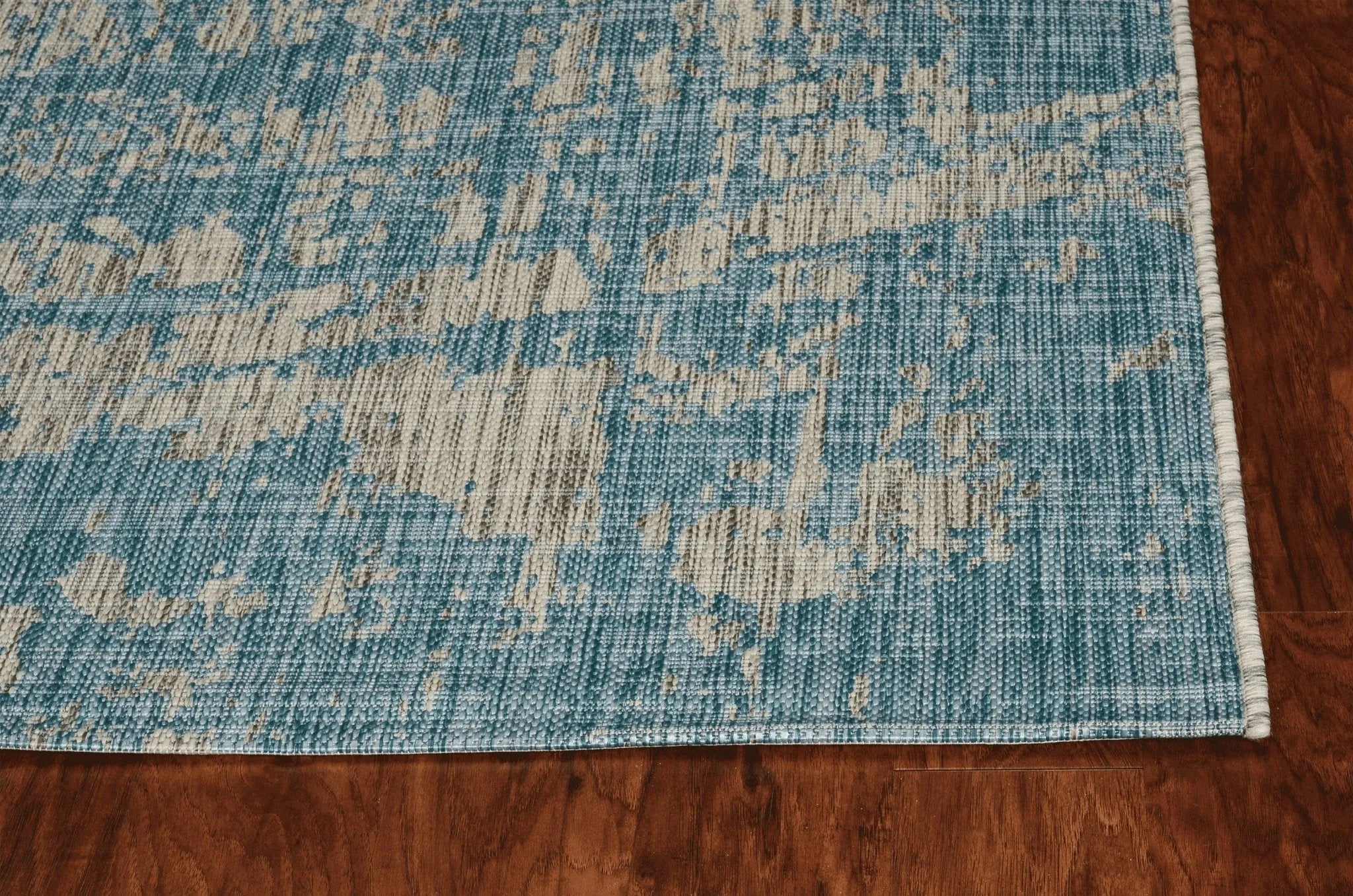 Provo 5759 Strokes Teal Rug - Baconco