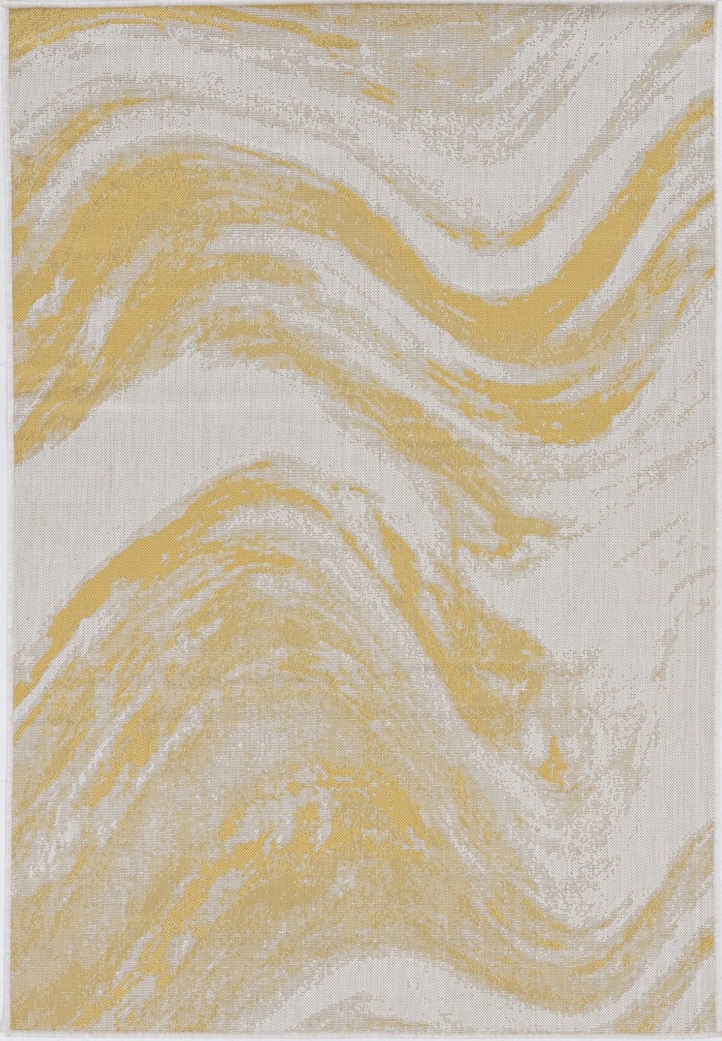 Provo 5764 Strokes Ivory/Gold Rug - Baconco