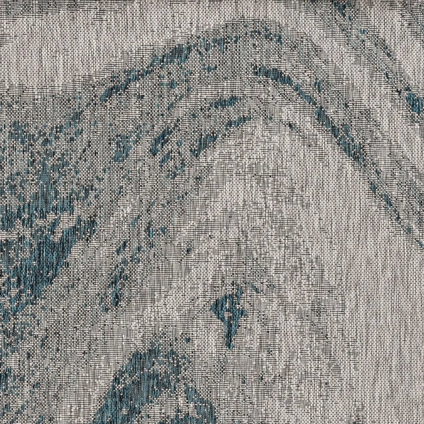 Provo 5765 Strokes Grey/Teal Rug - Baconco