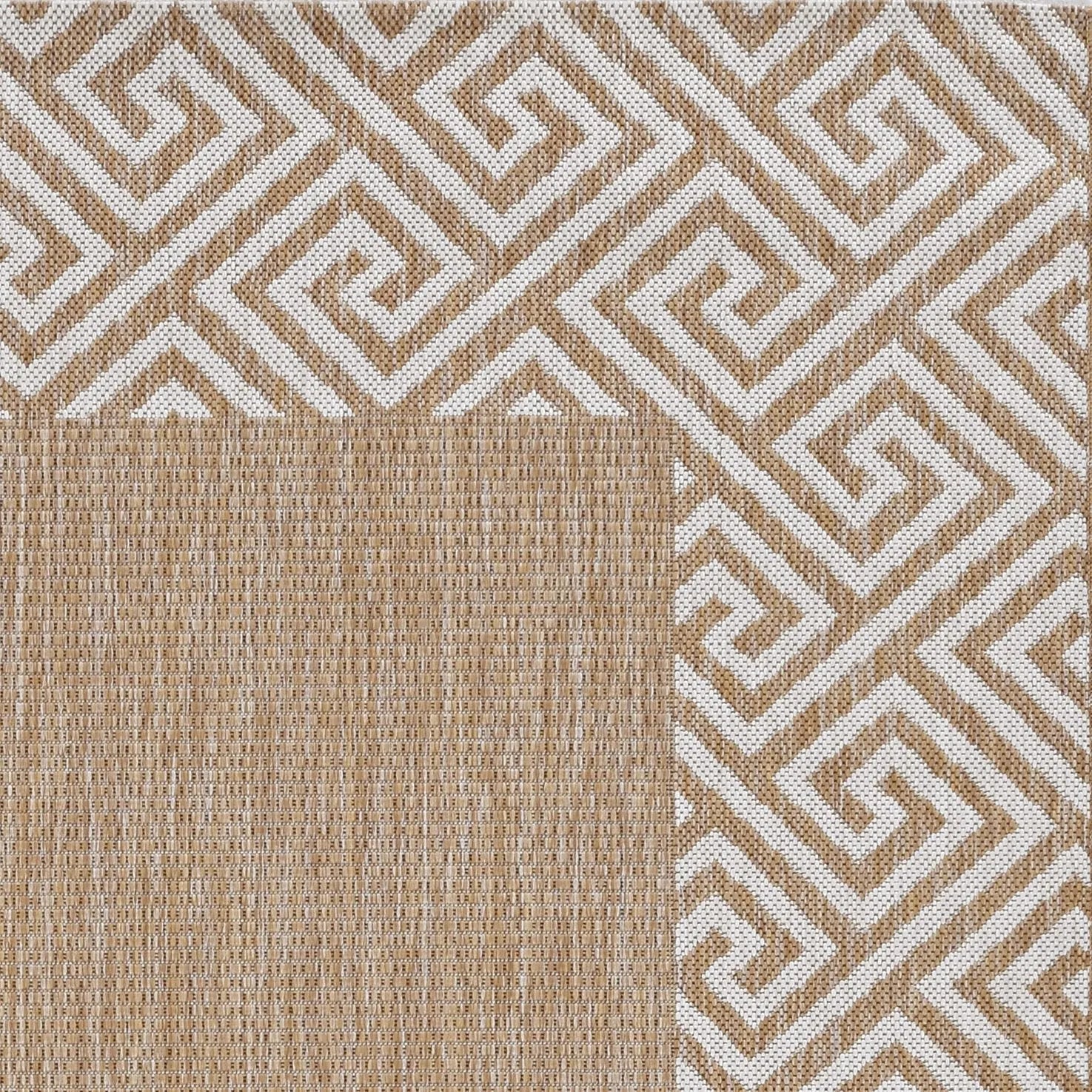 Provo 5766 Greek Key Natural Rug - Baconco