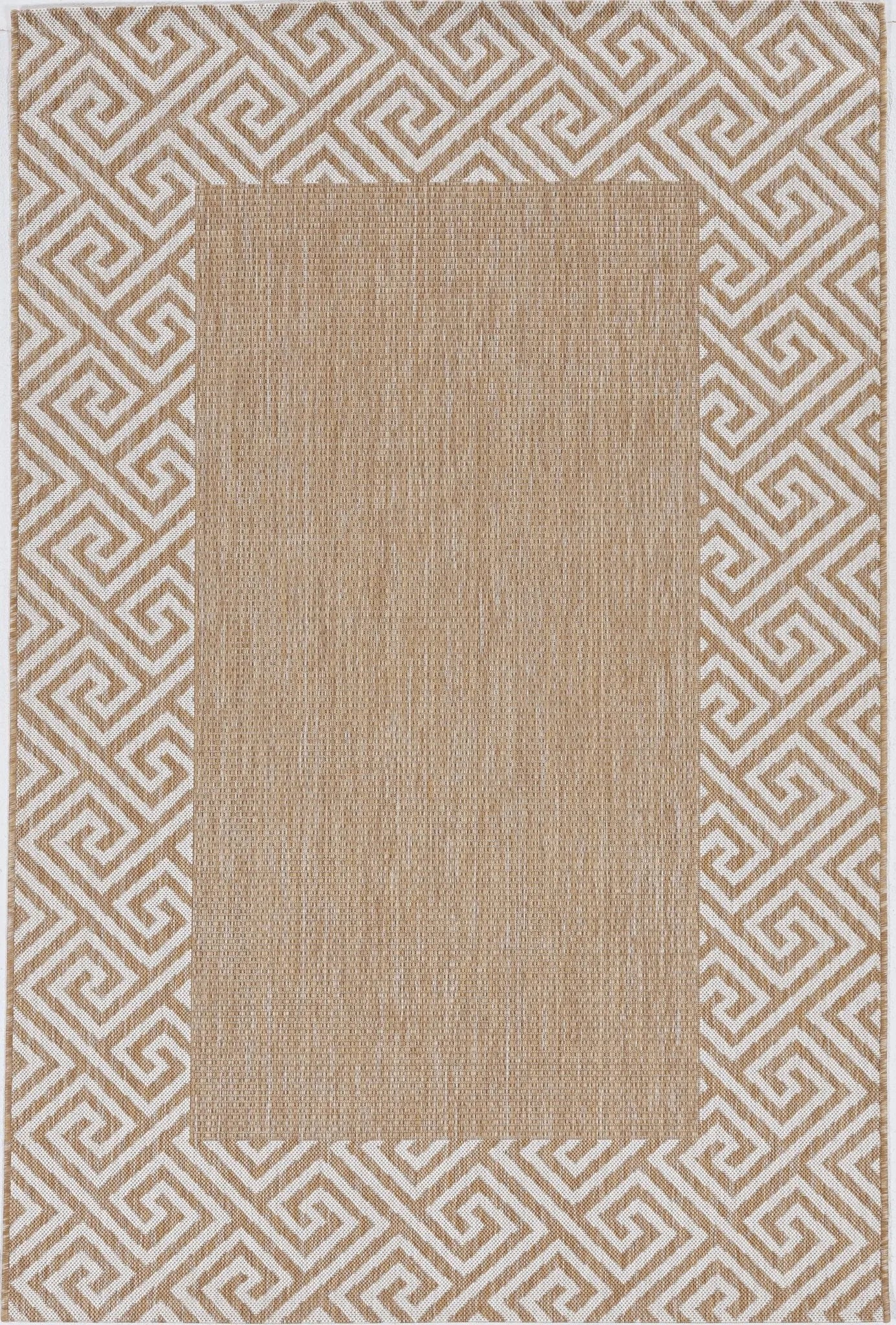 Provo 5766 Greek Key Natural Rug - Baconco