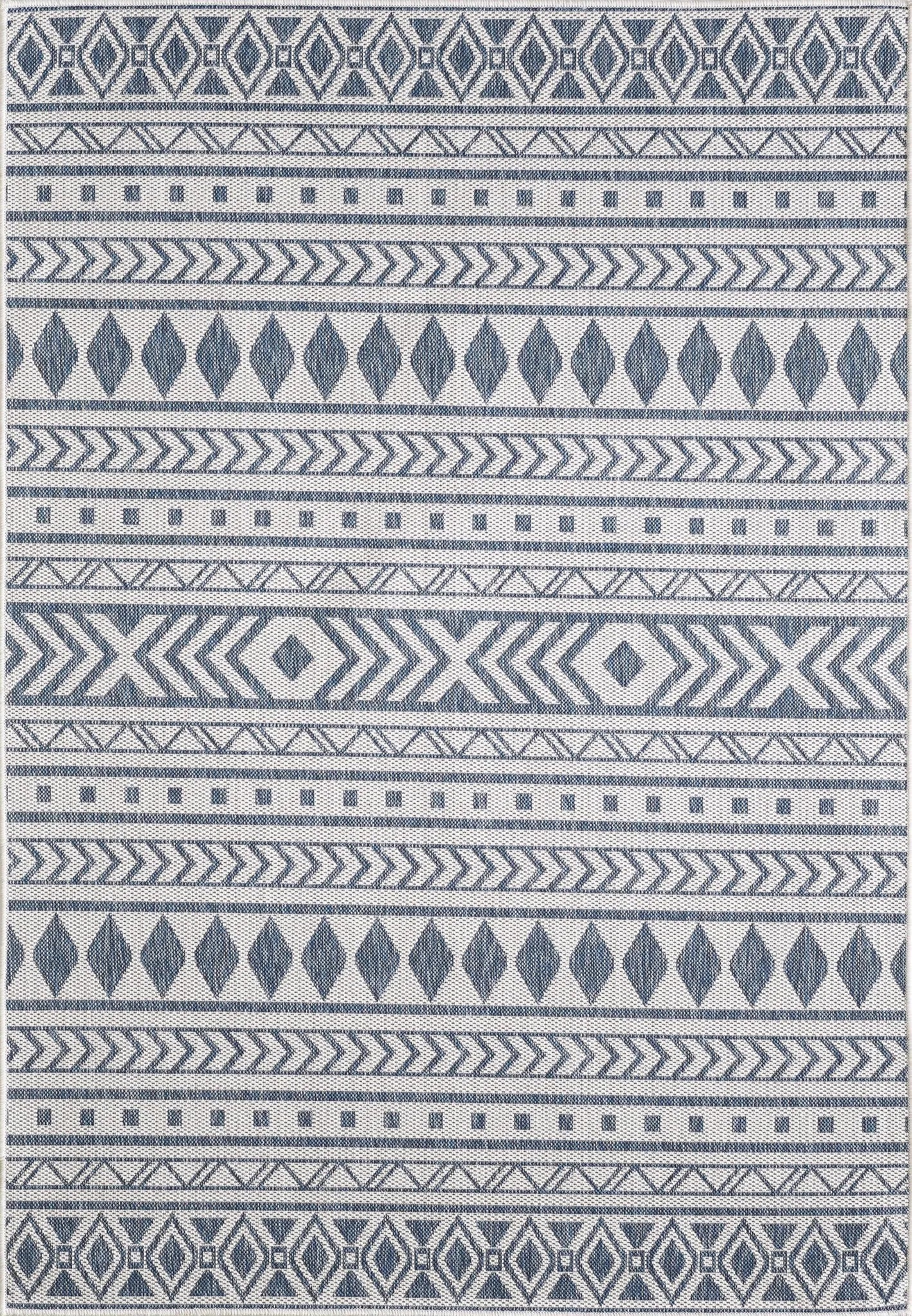 Provo 5776 Natura Ivory/Blue Rugs - Baconco