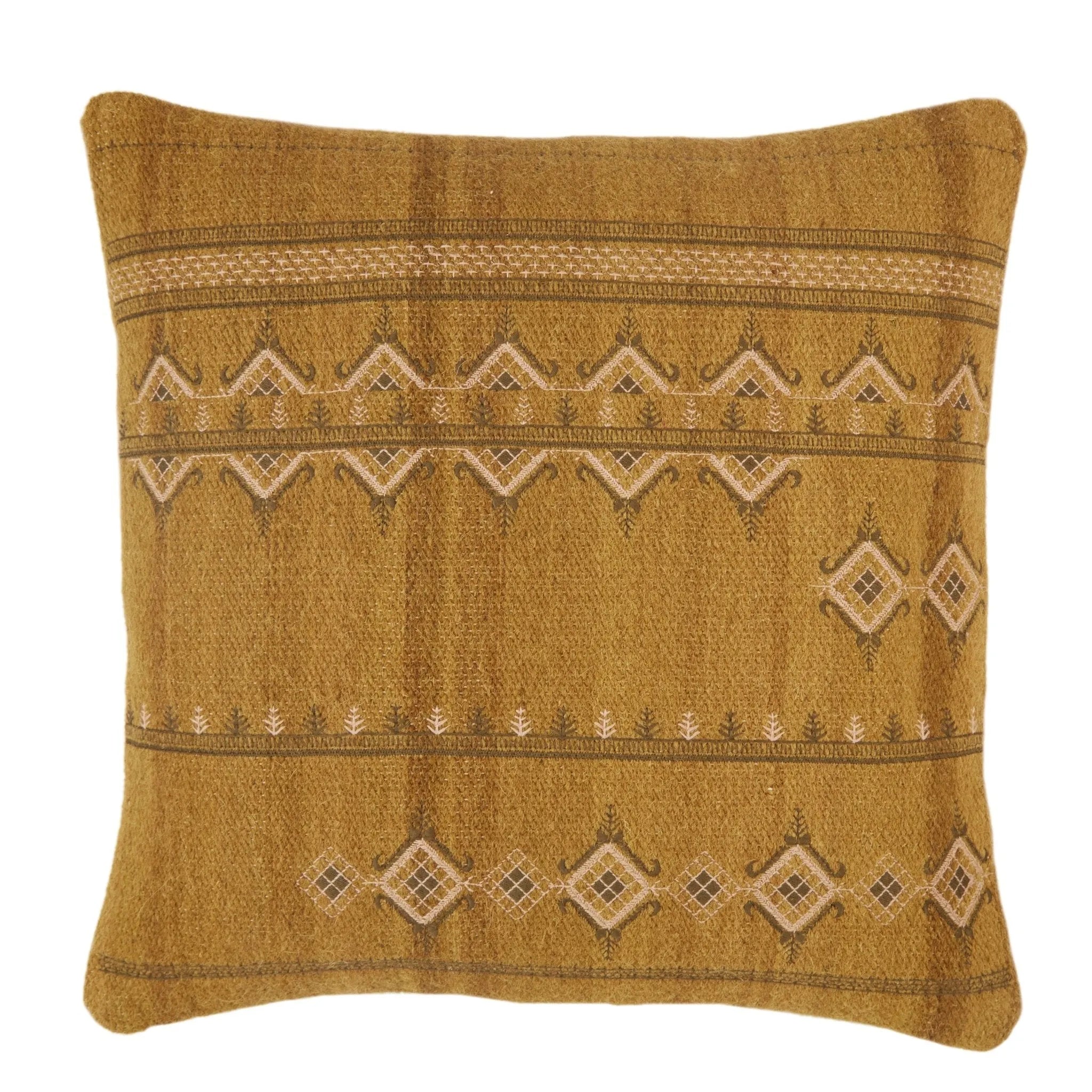 Puebla Pub08 Sagira Gold/Dark Gray Pillow - Baconco