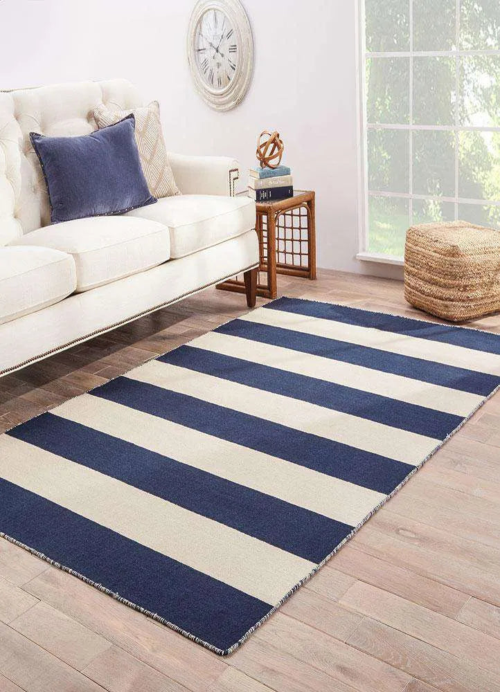 Pura Vida PV34 Tierra Medieval Blue / White Ice Rug - Baconco