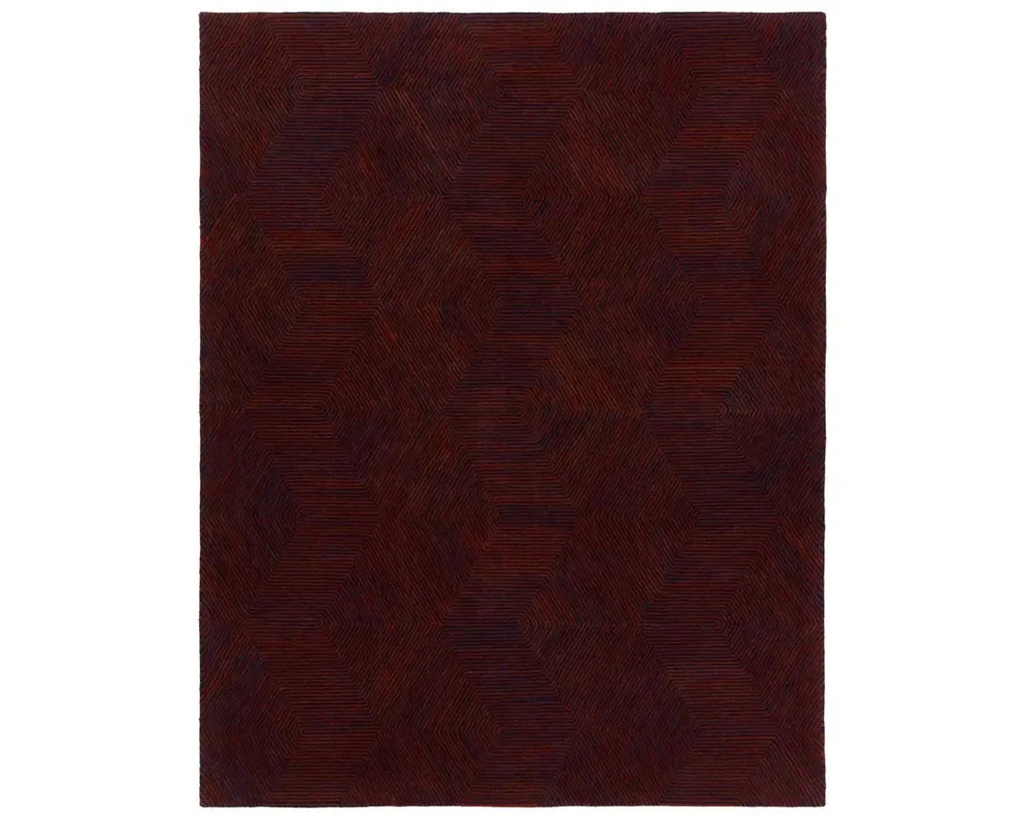 PVH18 Natural Rust and Navy Rug - Baconco