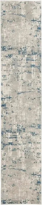 Quarry QUA01 Ivory/Blue Rug - Baconco