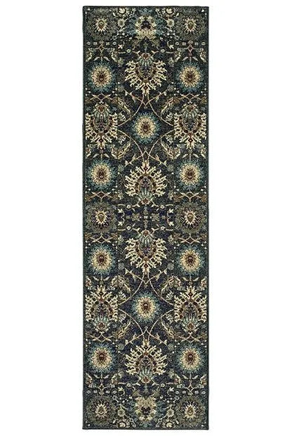 Raleigh 22K Navy Ivory Rug - Baconco