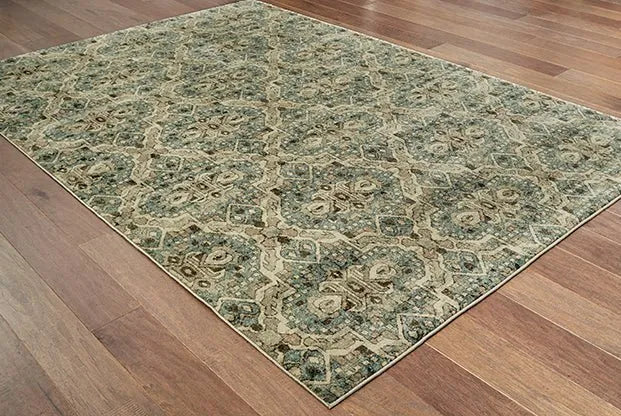 Raleigh 4927L Ivory Blue Rug - Baconco