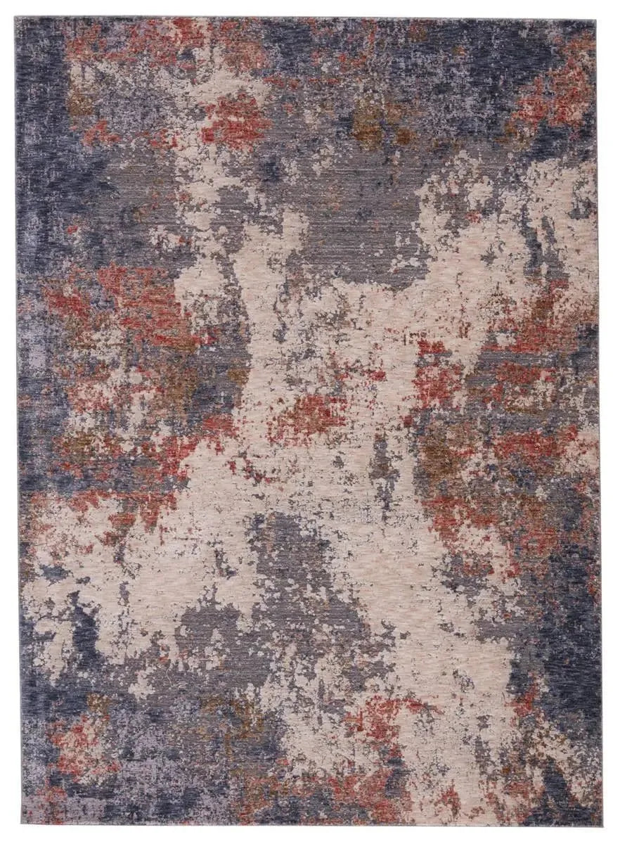 Raveen RVE01 Blue/Cream Rug - Baconco