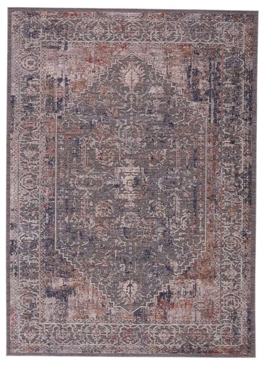 Raveen RVE02 Grey/Cream Rug - Baconco