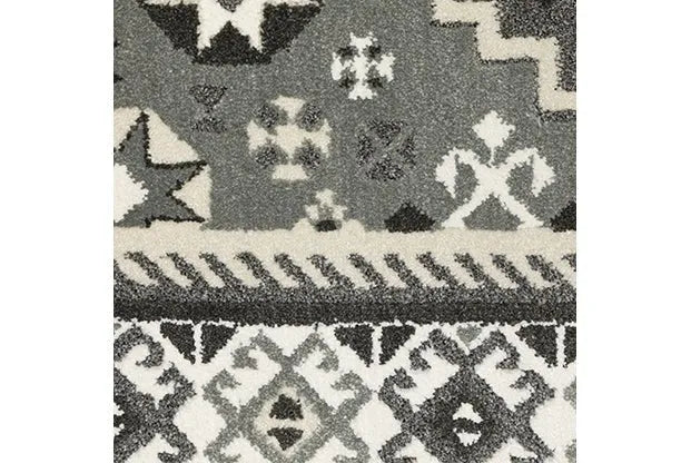 Raylan RAY02 Grey/Ivory Rug - Baconco