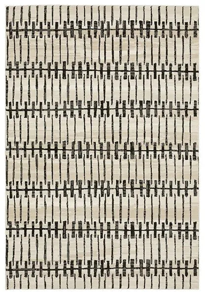 Raylan RAY11 Black/Ivory Rug - Baconco