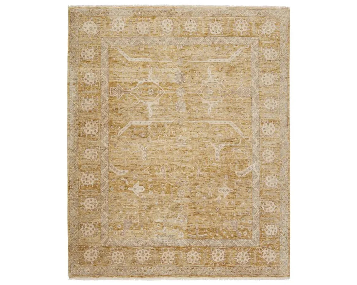 Realm REA01 Ocher/Cream Rug - Baconco