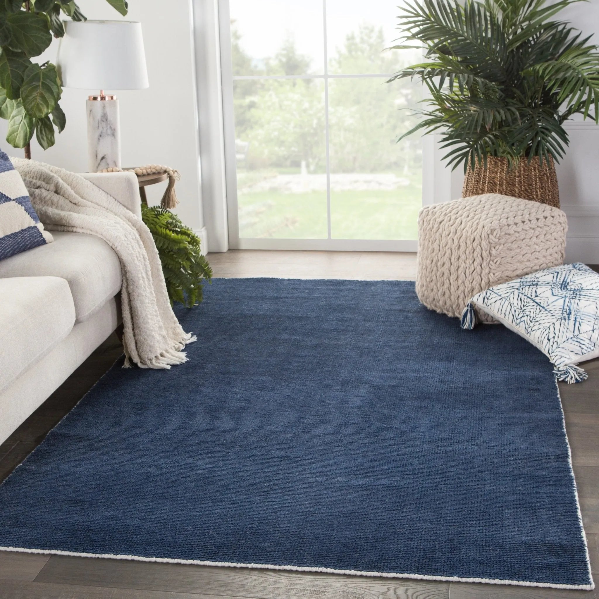 Rebecca RBC06 Limon Blue/White Rug - Baconco