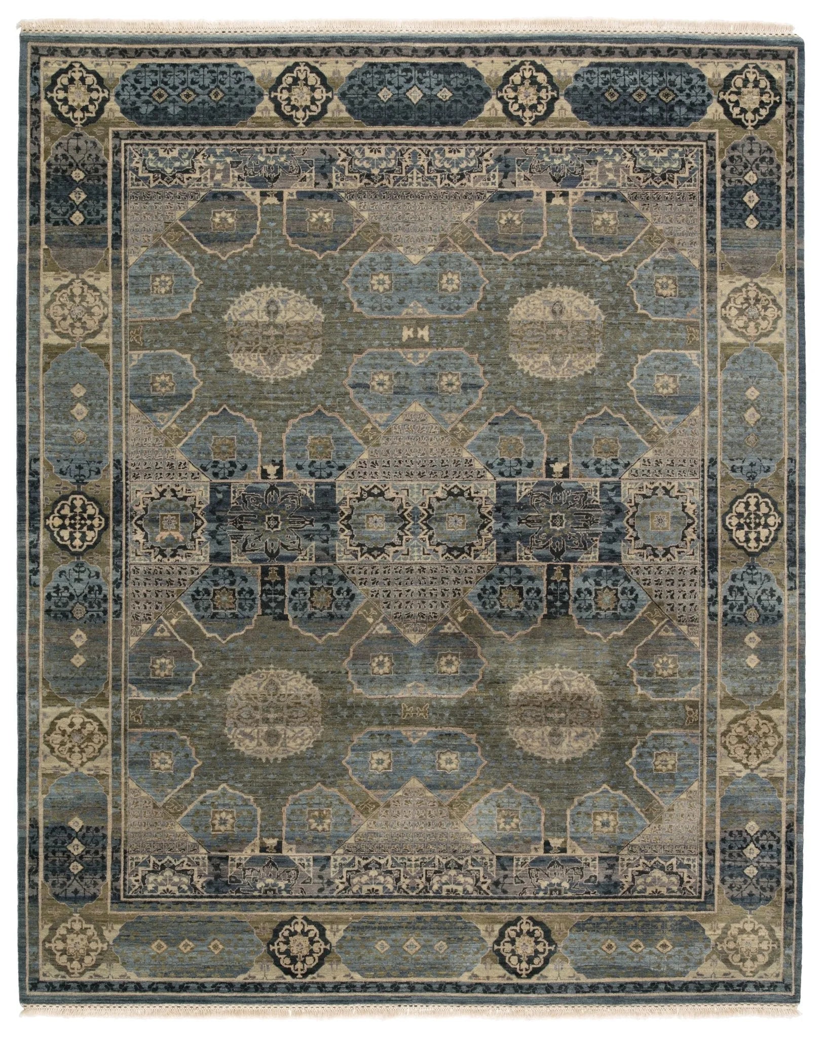 Reconnext By Jenny Jones Rjj01 Levant Blue/Green Rug - Baconco