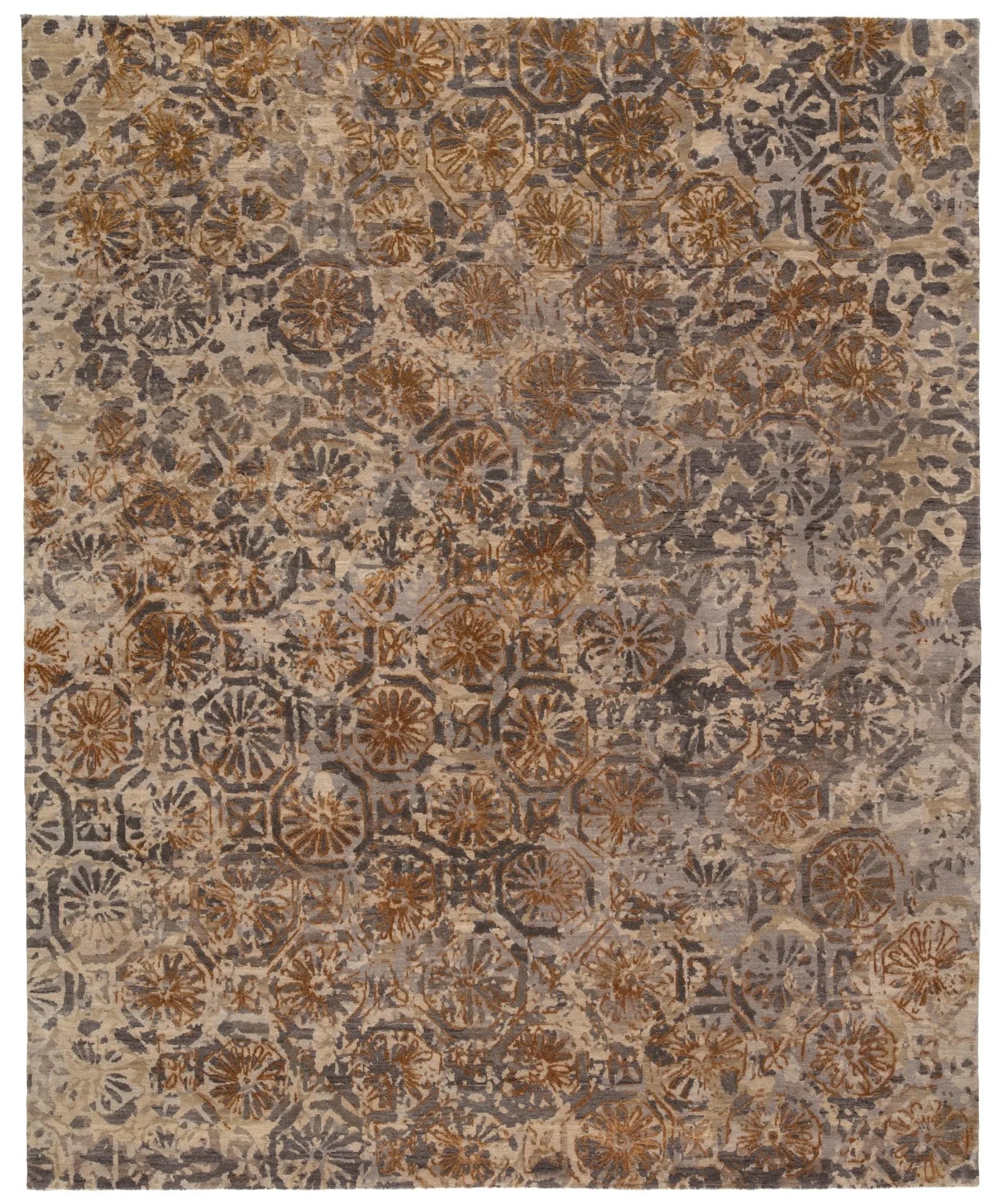 Reconnext By Jenny Jones Rjj03 Madagascar Gray/Gold Rug - Baconco