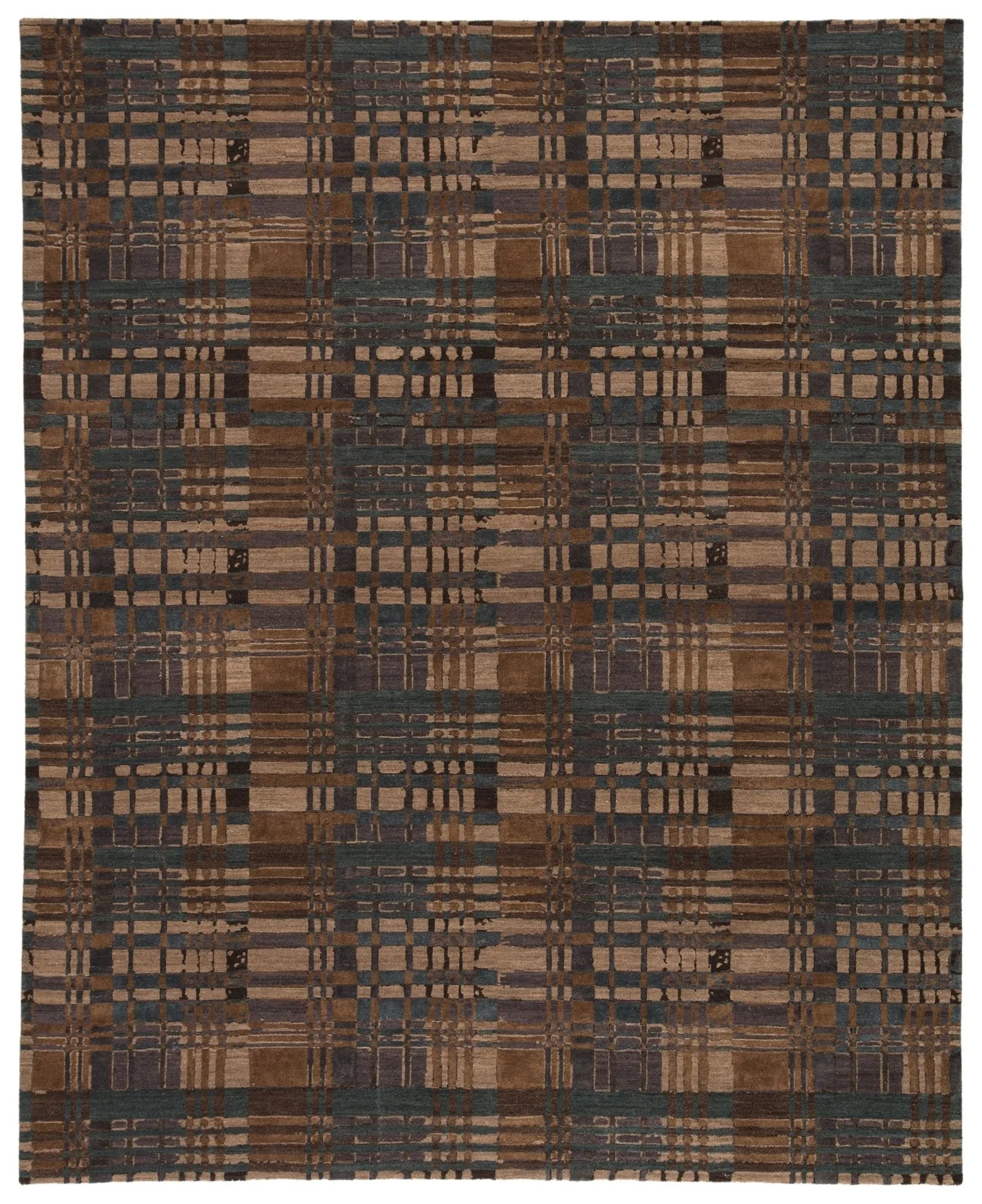 Reconnext By Jenny Jones Rjj06 Outlander Green/Brown Rug - Baconco