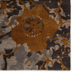 Reconnext By Jenny Jones Rjj08 Kimono Gray/Gold Rug - Baconco