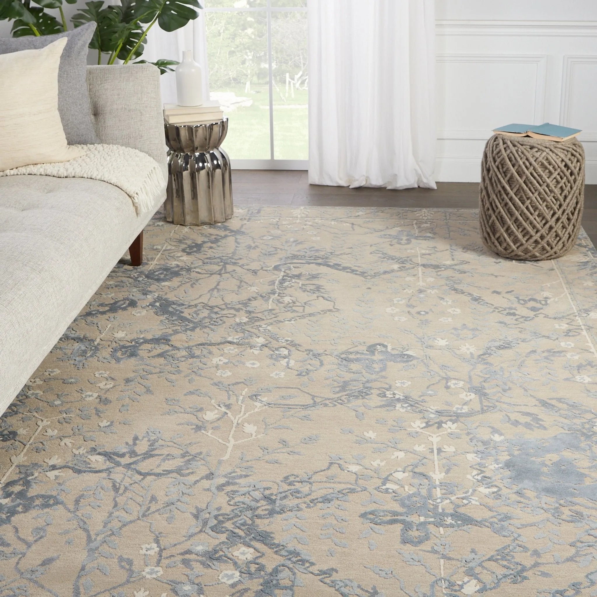 Reconnext By Jenny Jones Rjj09 Hamptons Taupe/Gray Rug - Baconco