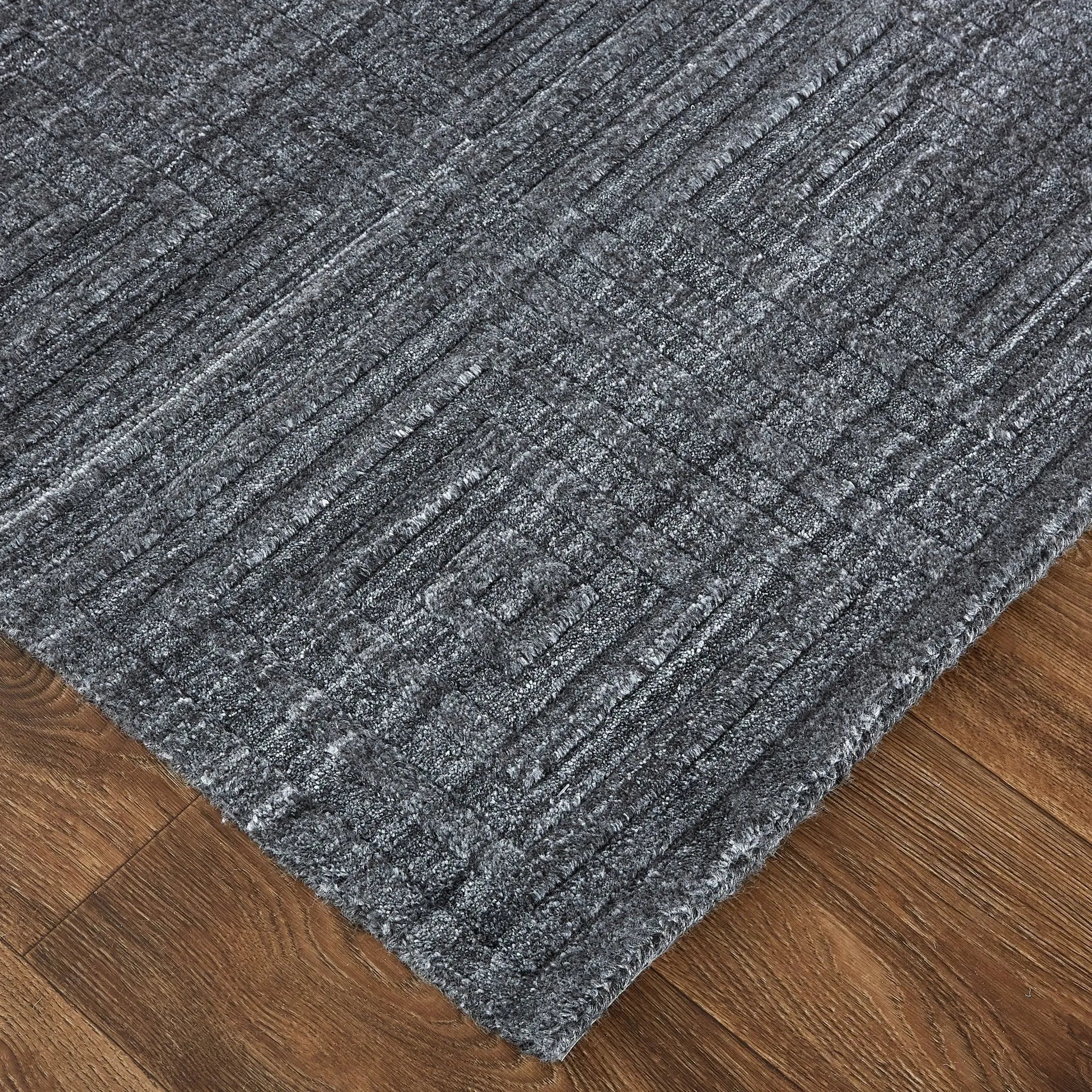 Redford RED8670F Grey/Black Rug - Baconco