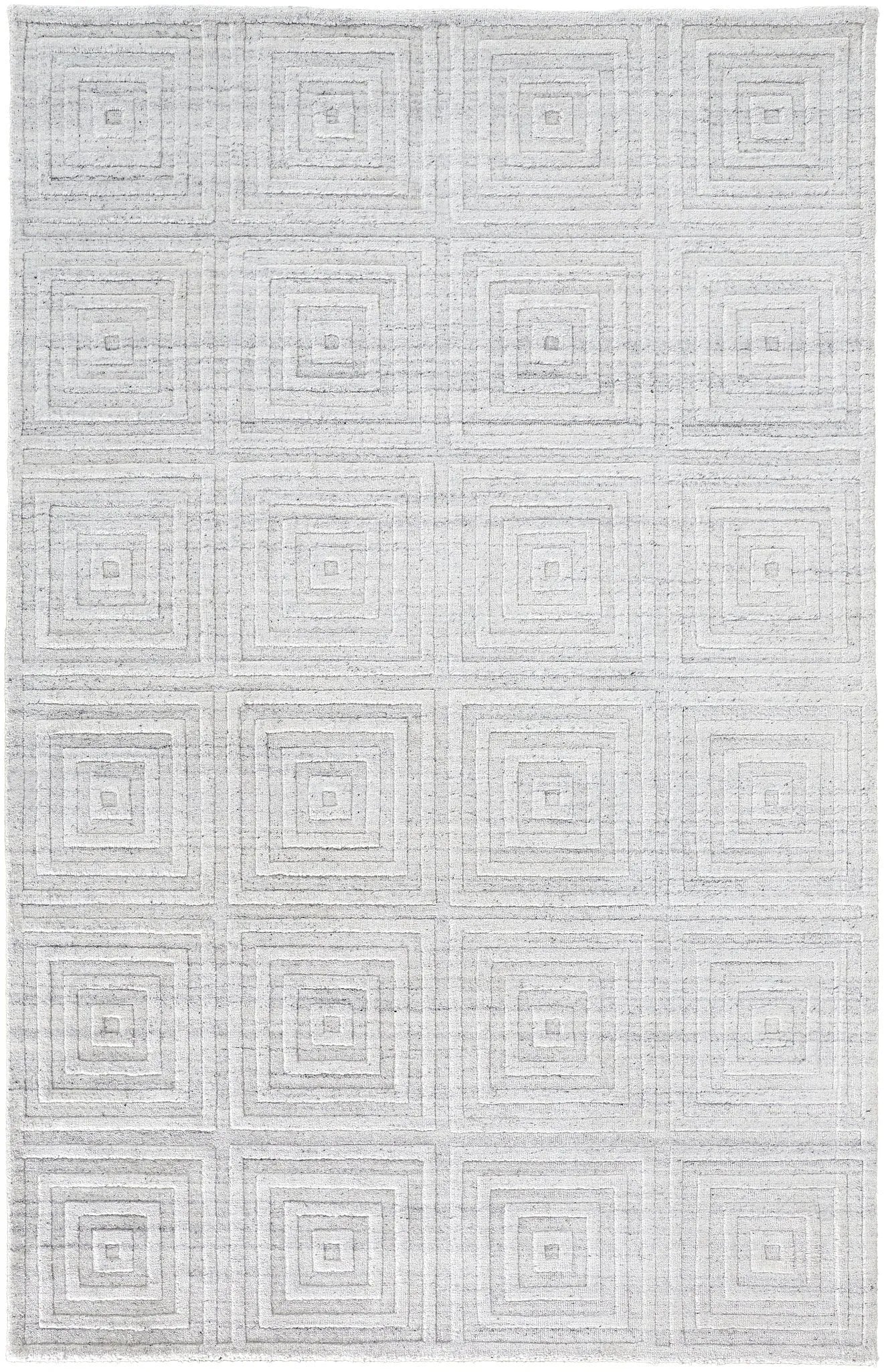 Redford RED8670F White/Silver Rug - Baconco