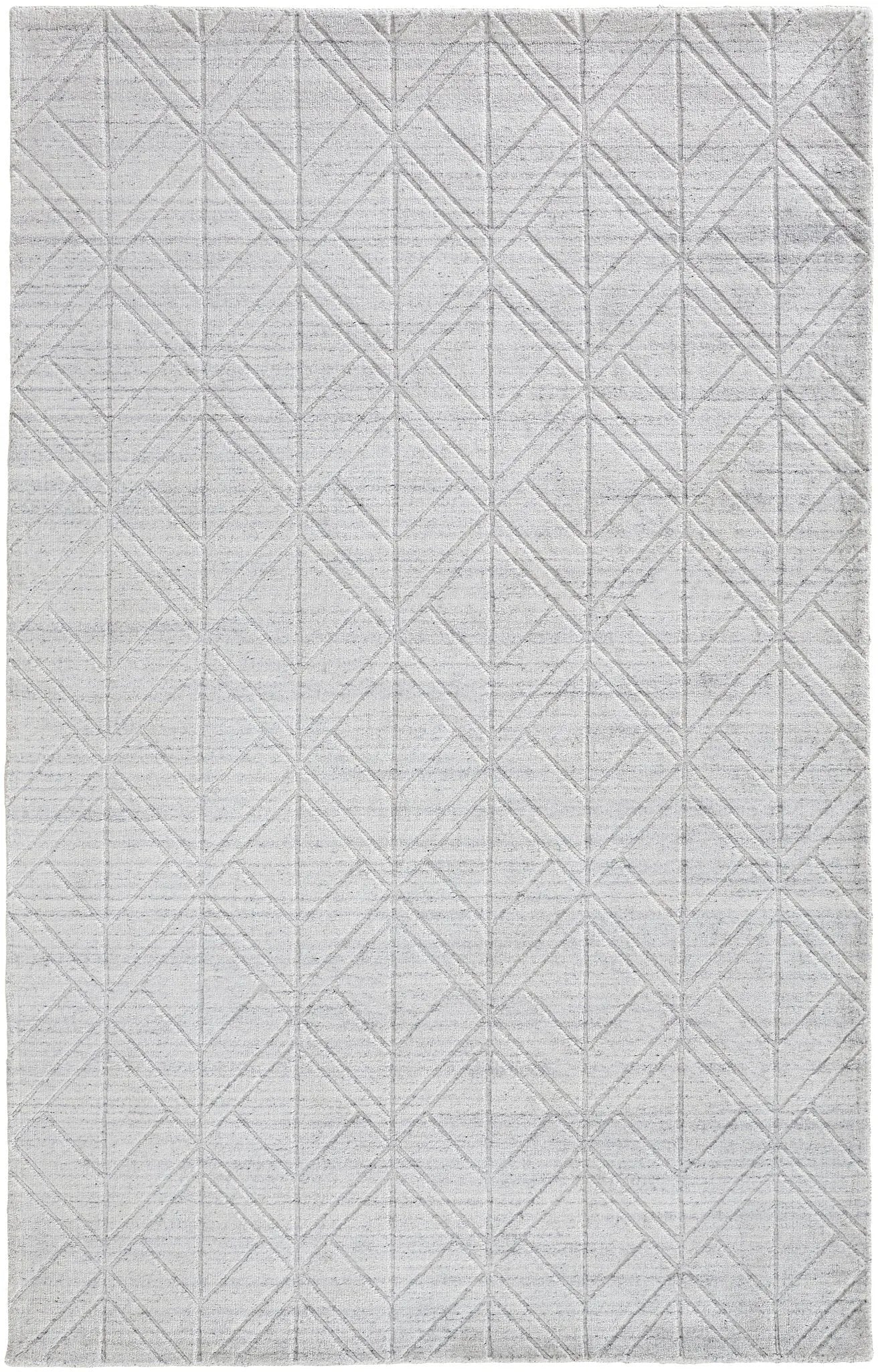 Redford RED8847F White/Silver Rug - Baconco