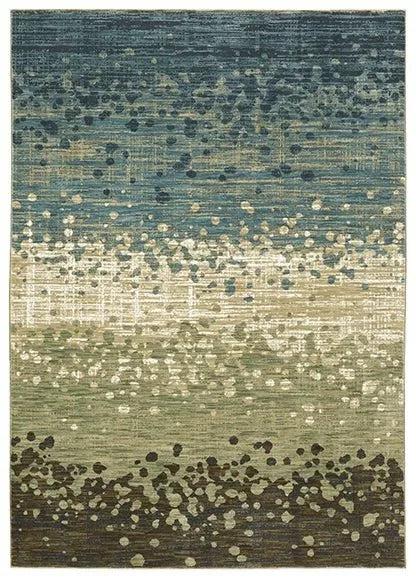 Reed RE08A Blue/Green Rug - Baconco