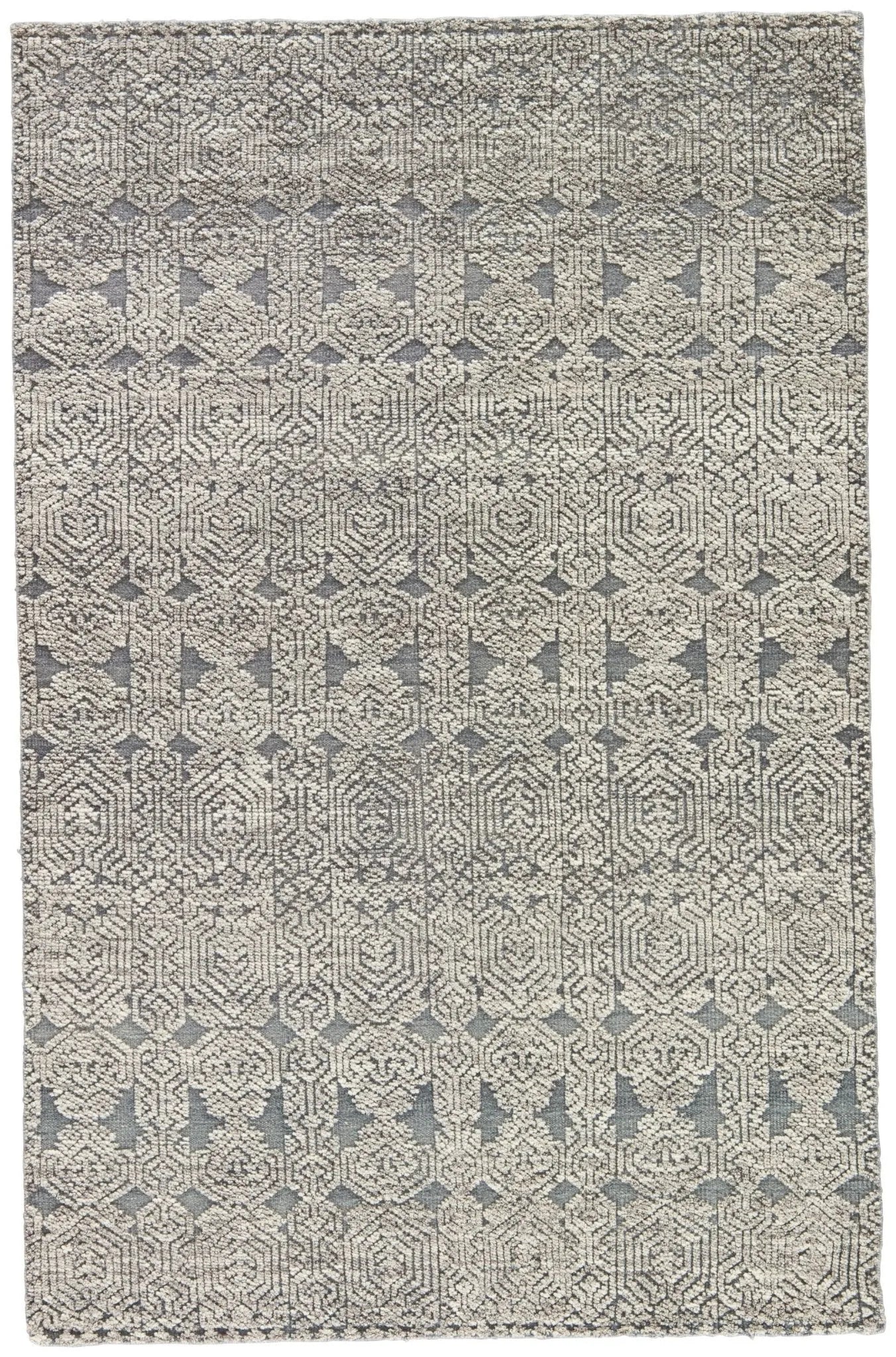 Reign REI01 Abelle Gray / White Rug - Baconco