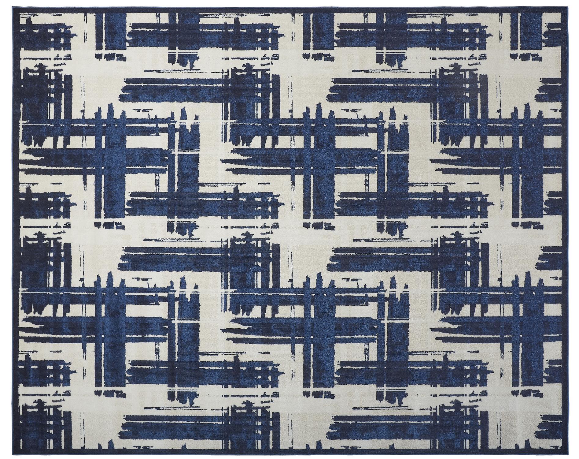 Remmy 3808F Ivory/Blue Rug - Baconco