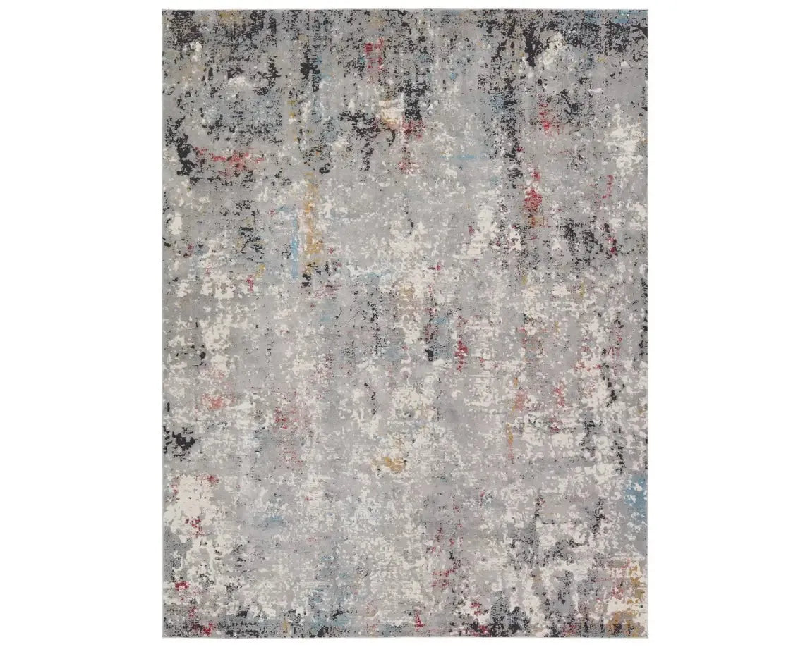 Requiem REQ02 Grey/Red Rug - Baconco