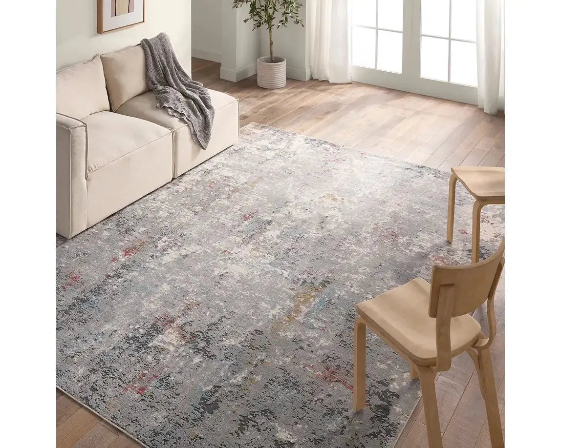 Requiem REQ02 Grey/Red Rug - Baconco