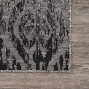 Retreat 81608BKG Black/Grey Rug - Baconco