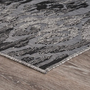 Retreat 81608BKG Black/Grey Rug - Baconco